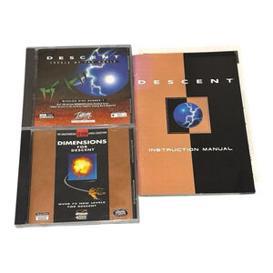 Descent Levels Of The World CD Rom PC Game Bundle